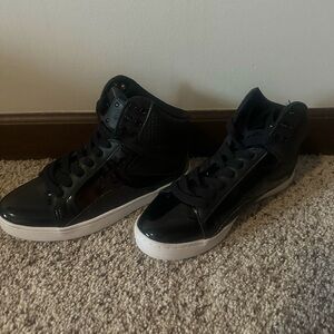 Black High-Top Sneakers